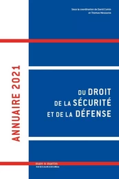 Annuaire 2021 du droit de la sécurité et de la défense