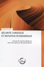 Sécurité juridique et initiative économique