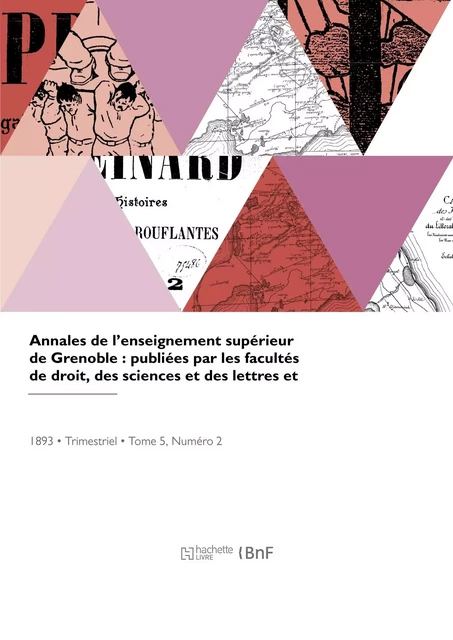 Annales de l'enseignement supérieur de Grenoble -  Université de Grenoble - HACHETTE BNF