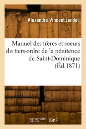 Manuel des frères et soeurs du tiers-ordre de la pénitence de Saint-Dominique