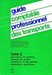 Guide comptable professionnel des Transports Tome 2