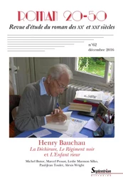 Henry Bauchau, la déchirure, le régiment noir et l'enfant rieur