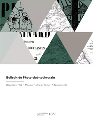 Bulletin du Photo-club toulousain