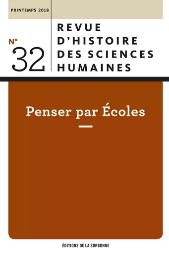 Penser par Ecoles - Jean-Christophe Marcel, Olivier Orain, Wolf Feuerhahn - ED SORBONNE