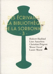 Des écrivains à la bibliothèque de la Sorbonne