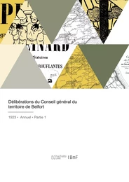 Délibérations du Conseil général du territoire de Belfort