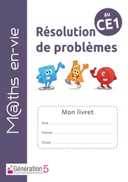 Livret élève - Enseigner la résolution de problèmes au CE1 - Maths en-vie