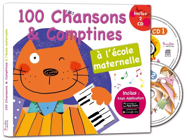 100 CHANSONS ET COMPTINES A L'ECOLE MATERNELLE -  POHL FRANCINE - FORMULETTE