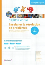 Enseigner la résolution de problèmes cycle 2 - Maths en-vie (Guide pédagogique + livrets CP-CE1-CE2)