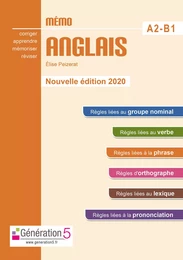 Mémo anglais A2-B1 (collège) - édition 2020