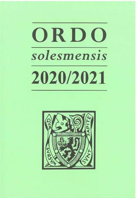 Ordo solesmensis 2020/2021 -  Collectif - SOLESMES