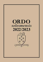 Ordo Solesmensis 2022/2023