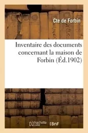 Inventaire des documents