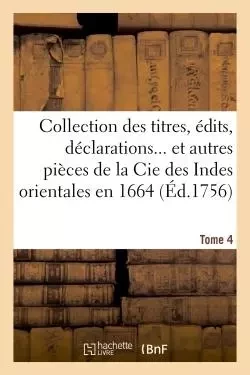 Recueil Tome 4 -  France - HACHETTE BNF