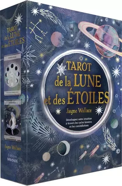 Tarot de la lune et des étoiles - Développez votre intuition à travers les cycles lunaires et les constellations - Jayne Wallace - Dervy