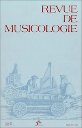 Revue de musicologie tome 88, n° 2 (2002)