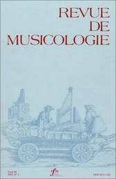 Revue de musicologie tome 90, n° 2 (2004)