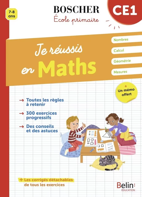 Je réussis en maths CE1 - Catherine Le Roux, Véronique Schwab - BELIN EDUCATION