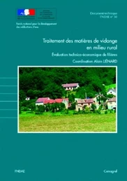 Traitement des matières de vidange en milieu rural.