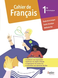 Cahier de Français 1re Technologique