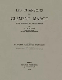 Les Chansons de Clément Marot