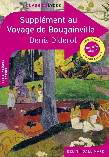 Supplément au Voyage de Bougainville - Denis Diderot - BELIN EDUCATION