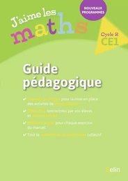 J'aime les Maths CE1 - Guide pédagogique 2017