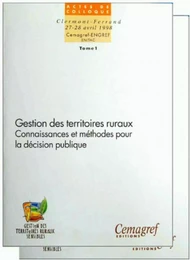 Gestion des territoires ruraux - Tome 1 et 2