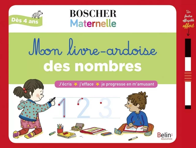 Mon livre-ardoise des nombres -  - BELIN EDUCATION