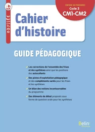 Odyssée cycle 3 - Cahier d'histoire - Guide pédagogique