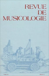 Revue de musicologie tome 80, n° 2 (1994)