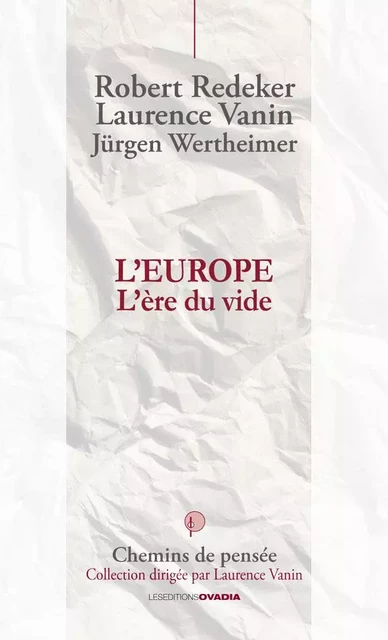 L'Europe, l'Ere du vide - R. Redeker & L.Vanin - OVADIA