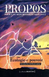 PROPOS - N° 3 Écologie et Pouvoir