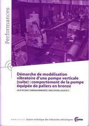 Démarche de modélisation vibratoire d'une pompe verticale...