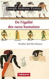 De l'égalité des races humaines