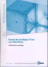 Essais de soudage à l'arc sur tôles fines