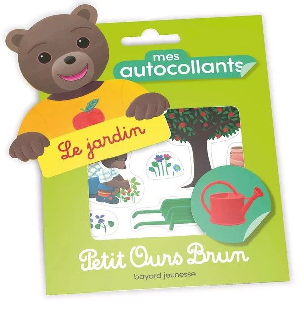 Mes autocollants Petit Ours Brun - Le jardin - Hélène Serre-de Talhouet - BAYARD JEUNESSE