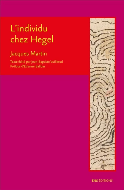 L'individu chez Hegel -  - ENS LYON