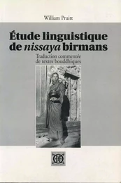 Etude linguistique de nissaya birmans