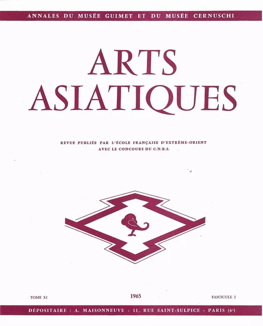 ARTS ASIATIQUES n° 11-2 (1978) -  Collectif - EFEO