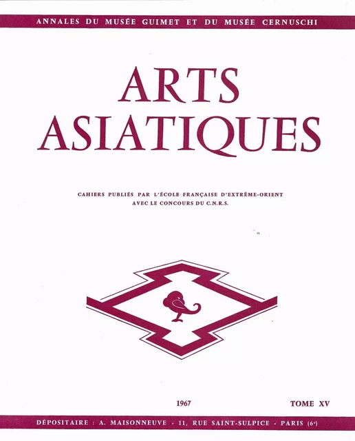 ARTS ASIATIQUES no. 15 (1967) -  Collectif - EFEO