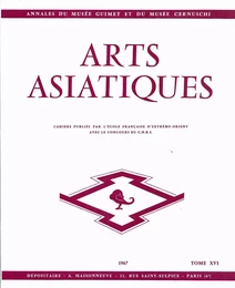 ARTS ASIATIQUES no. 16 (1967)