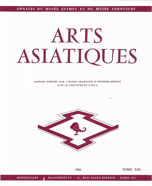 ARTS ASIATIQUES no. 13 (1966) -  Collectif - EFEO