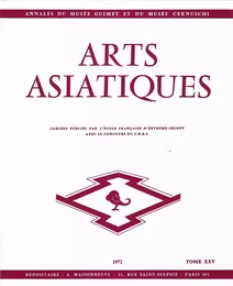 ARTS ASIATIQUES no. 25 (1972)