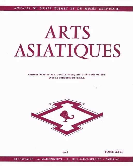 ARTS ASIATIQUES no. 26 (1973) -  Collectif - EFEO