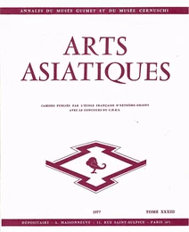 ARTS ASIATIQUES no. 33 (1977)