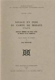 Voyage en Inde du Comte de Modave (1773-1776)