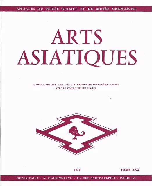 ARTS ASIATIQUES no. 30 (1974) -  Collectif - EFEO