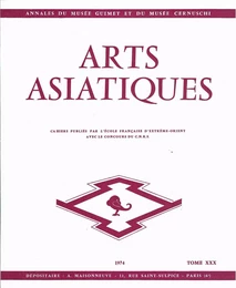 ARTS ASIATIQUES no. 30 (1974)