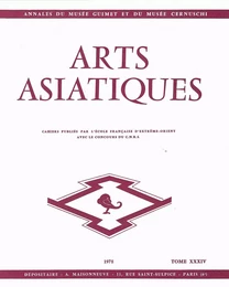 ARTS ASIATIQUES no. 34 (1978)